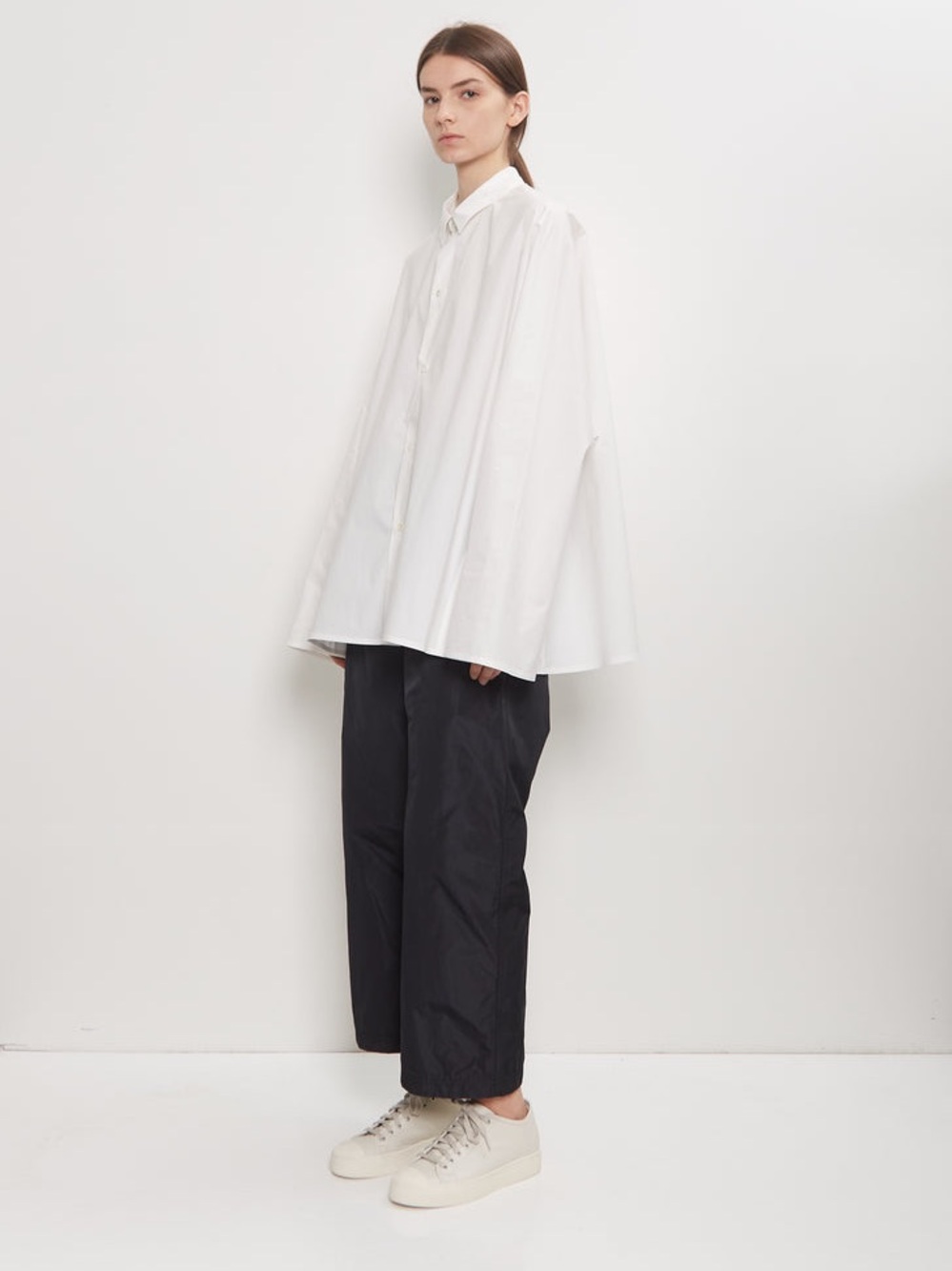 NWT $530 SOFIE D'HOORE Binan Long Sleeve Shirt Off White Size 38 (US M)